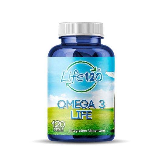 Life 120 - Omega 3 Life - 120 pearls - dietary supplement based on fish oil, rich in omega-3 fatty acids, especially EPA and DHA
