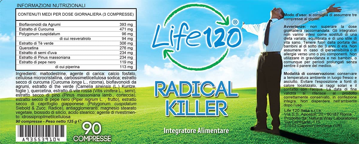 Life 120 Radical Killer - 90 tabletas